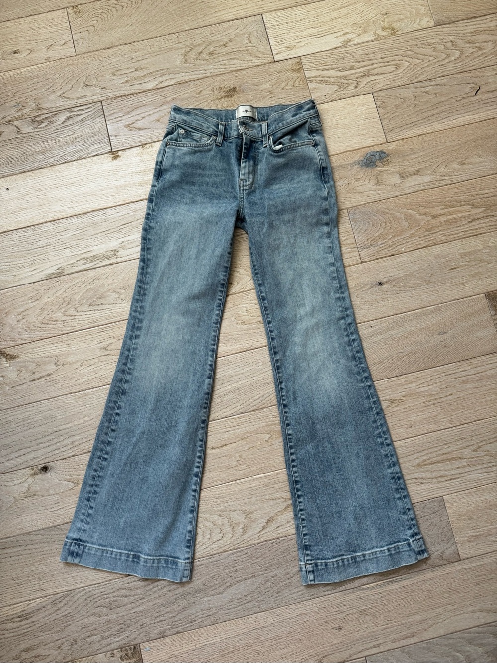 7 For All Mankind Light Blue Flare Jeans